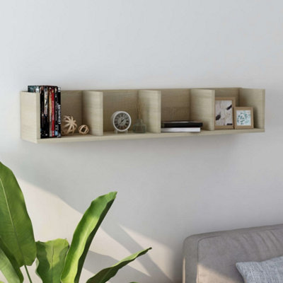 B&Q -  Cd Wall Shelf Sonoma Oak 100X18X18 Cm Engineered Wood