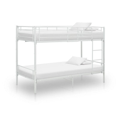 Vidaxl Bunk Bed Without Mattress White Metal 90X200Cm from B&Q