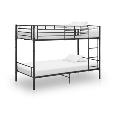 Vidaxl Bunk Bed Without Mattress Black Metal 90X200Cm from B&Q