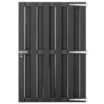 Vidaxl Garden Gate Wpc 100X150 Cm Grey from B&Q