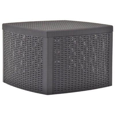 B&Q -  Side Table Mocha 54X54X36.5 Cm Plastic Outdoor Tables