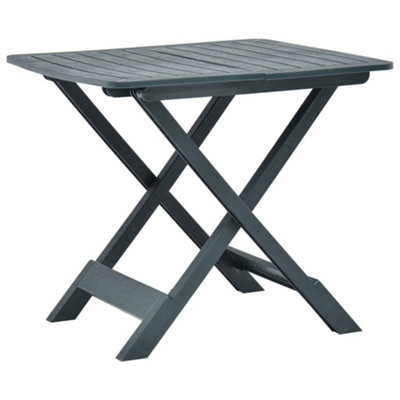 B&Q -  Folding Garden Table Green 79X72X70 Cm Plastic Garden Tables