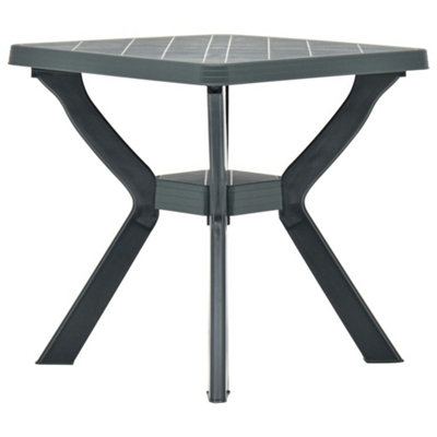 B&Q -  Bistro Table Green 70X70X72 Cm Plastic