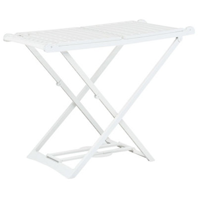 B&Q -  Folding Clothes Dry Rack White Plastic Clothes Dry Racks