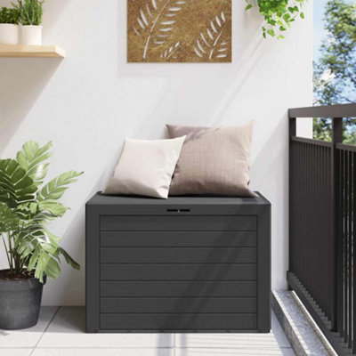 Vidaxl Garden Storage Box Anthracite 78X44X55 Cm from B&Q