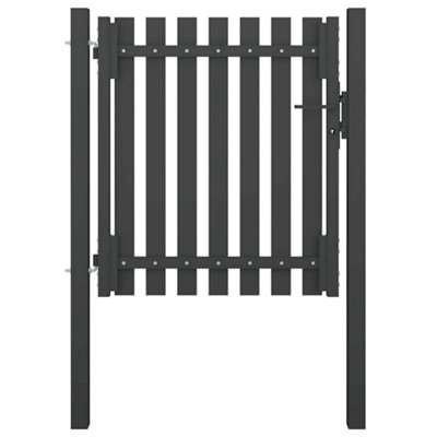 Vidaxl Garden Fence Gate Steel 1X1.25 M Anthracite from B&Q
