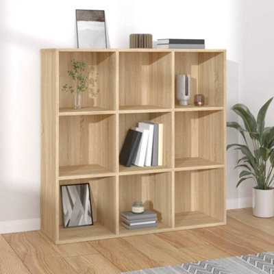 B&Q -  Book Cabinet Sonoma Oak 98X29X97.5 Cm Engineered Wood