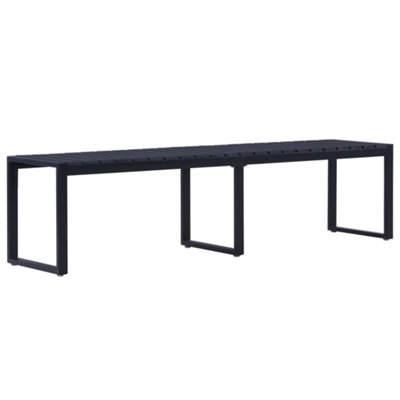 B&Q -  Garden Bench 180 Cm Ps Board Black