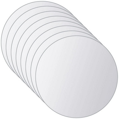 B&Q -  16 Pcs Mirror Tiles Round Glass