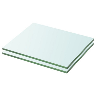 B&Q -  Shelves 2 Pcs Panel Glass Clear 20X20 Cm