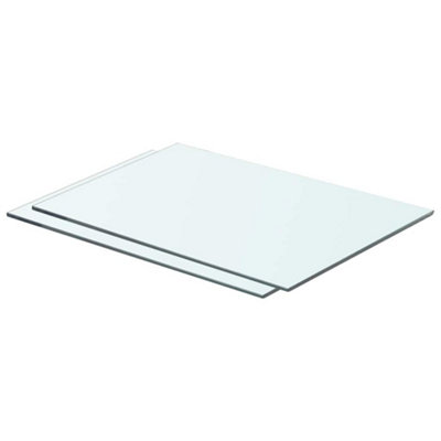 B&Q -  Shelves 2 Pcs Panel Glass Clear 50X30 Cm