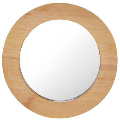 Vidaxl Wall Mirror 40 Cm Teak Round 40Cm