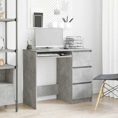 Vidaxl Desk Concrete Grey 90X45X76 Cm Engineered Wood Desks from B&Q