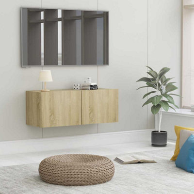 Vidaxl Tv Cabinet Sonoma Oak 80X30X30 Cm Engineered Wood from B&Q