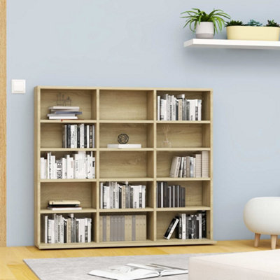 Vidaxl Cd Cabinet Sonoma Oak 102X23X89.5 Cm Engineered Wood from B&Q