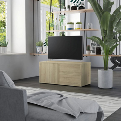 B&Q -  Tv Cabinet Sonoma Oak 80X34X36 Cm Engineered Wood