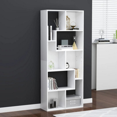 B&Q -  Book Cabinet White 67X24X161 Cm Engineered Wood