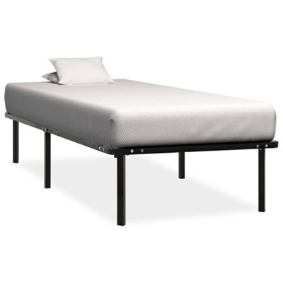 Vidaxl Bed Frame Without Mattress Black Metal 90X200 Cm from B&Q