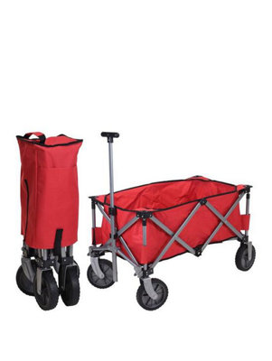 Cliffs Foldable Beach Trolley Wagon Red - Image 7