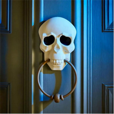 Scary Animated Skull Led Halloween Doorbell from B&Q