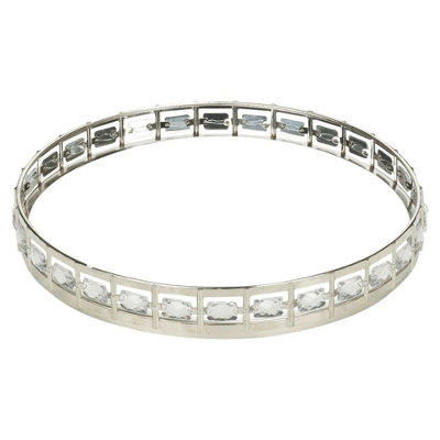 Urbn-Living Urbnliving 25Cm Round Silver Mirror Tray Candle Centrepiece Decorative Xmas Gift from B&Q