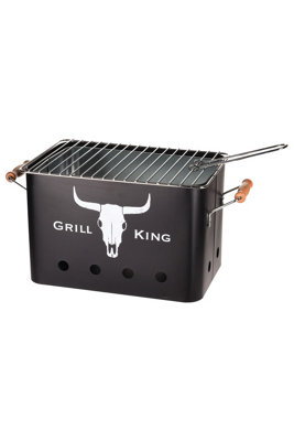 Redcliffs  Black Bbq Rectangular Mat With Wooden Grips, Sports Direct - Image 6