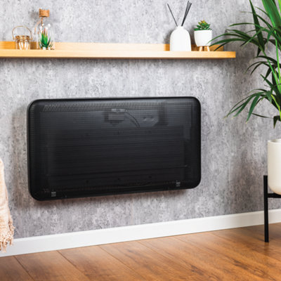 B&Q -  2000W Black Infrared Convection HeaterFast Heating And Sleek Design