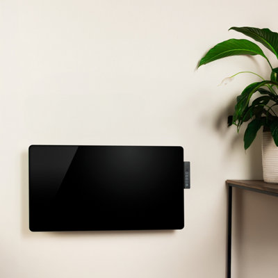 TCP Black 2000W Glass Panel Heater - Black - Image 6