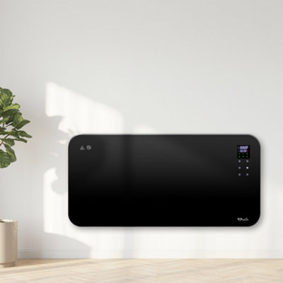 TCP Black Smart Glass Panel Heater 2000W - 20 sqm Heating Area - Voice & App Controlled - Image 6