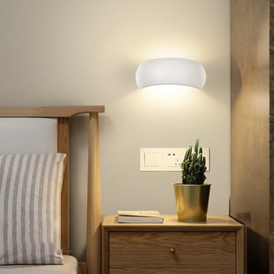 B&Q -  White Up Down Style Indoor Wall Light Ip20