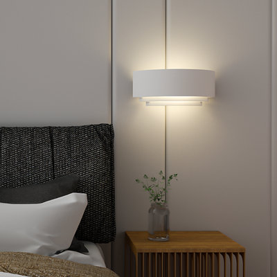 B&Q -  White 3 Tier Style Indoor Wall Light Ip20