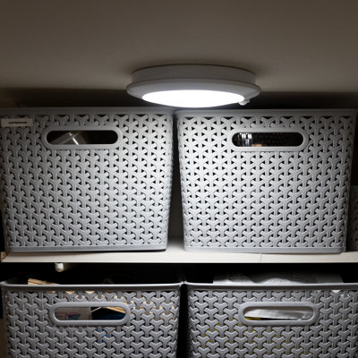Tcp Led Plus Rechargeable Round With Pir 200 Lumens Warm Light/White