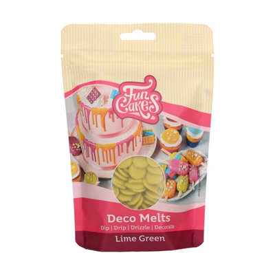 LarryRoo Funcakes Deco Melts Lime GreenAzo Free250 G from B&Q