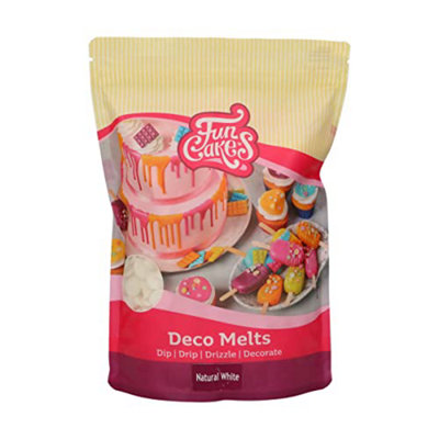 LarryRoo Funcakes Deco Melts Natural White No E171Azo Free1 Kg from B&Q