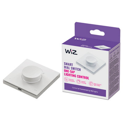Wiz Smart Dial Switch White Wireless from B&Q