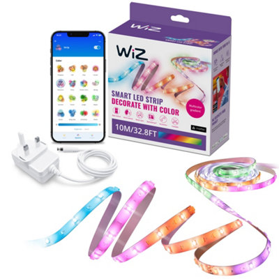 Wiz Smart Wifi Led Strip Rgb Multi Colour Gradient 10M (5+5) from B&Q