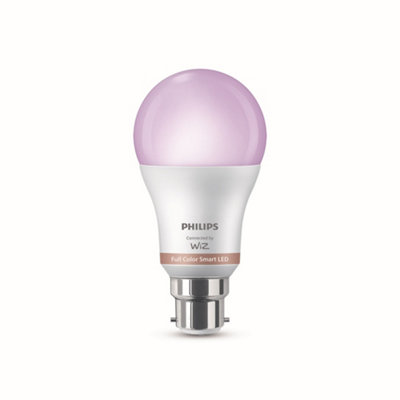 Philips B22 Led Rgb & Tunable White A60 Dimmable Smart Bulb from B&Q