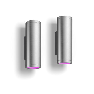Philips Hue White And Colour Ambiance Appear Outdoor Wall Light Innox 2 Pack from B&Q