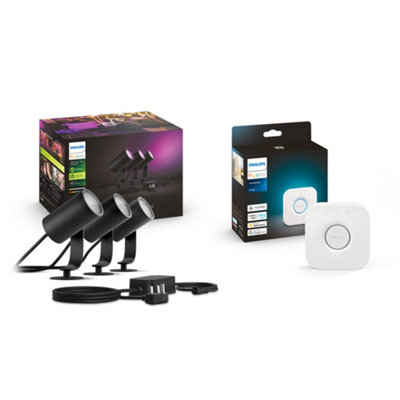 B&Q -  Lily Outdoor Spotlight Base Kit With Bridge Starter Kit