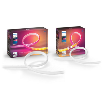 Philips Hue Gradient 2M+ 1M Smart Led Lightstrip from B&Q