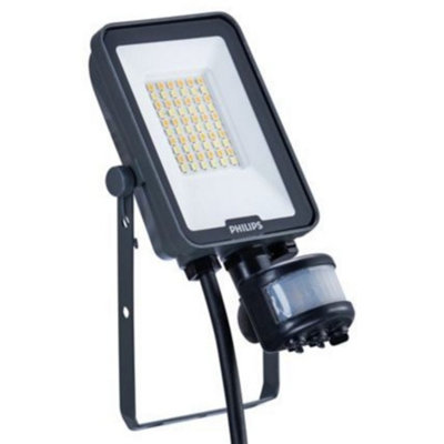 Philips 108365878 Ledinaire Led Floodlight Cct With Pir Movement Sensor Ip6520W from B&Q