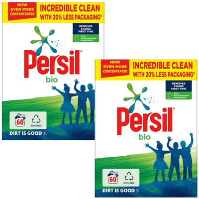 Persil Bio Washing Powder With Biodegradable Ingredients60 Washes2Pk from B&Q