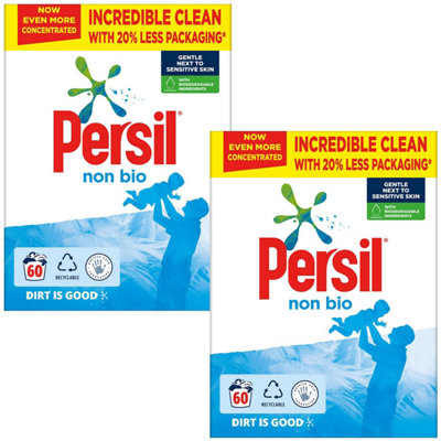 Persil Non-Bio Washing Powder With Biodegradable Ingredients60 Washes2Pk from B&Q