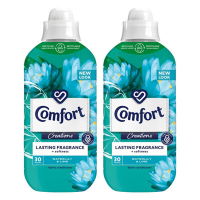 Comfort Fabric Conditioner Lasting Fragrance Waterlily & Lime 900Ml30W2Pk from B&Q