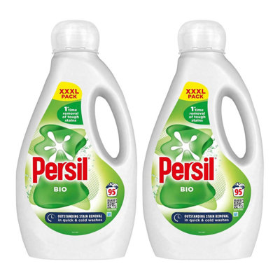 Persil Xxxl Washing Liquid Detergent Bio Stain Removal 2.565L190 Washes2Pk from B&Q