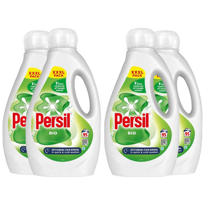Persil Xxxl Washing Liquid Detergent Bio Stain Removal, 380 Washes, 4Pk 2.565L