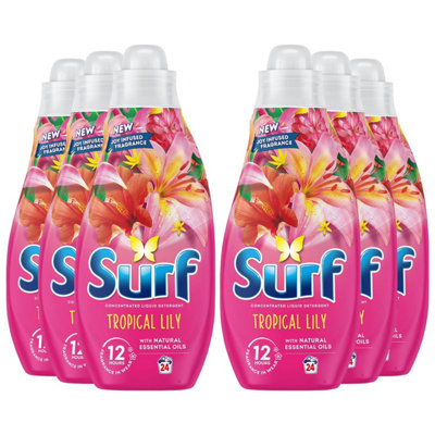 Surf Laundry Washing Liquid Detergent Tropical Lily 2.6 Litre96 Washes4Pk from B&Q