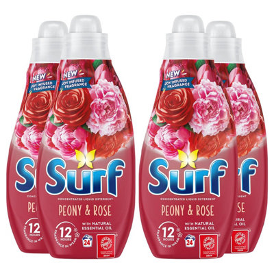 Surf Laundry Washing Liquid Detergent Peony & Rose 2.6 Litre96 Washes4Pk from B&Q