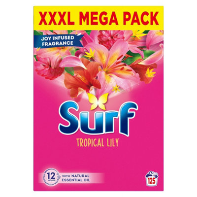 Surf Xxxl Mega Pack Tropical Lily Laundry Washing Powder 125 W,6.25 Kg - Image 3