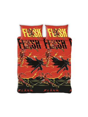 B&Q -  Dc Multiverse The Flash Double Duvet Cover And Pillowcase Set
